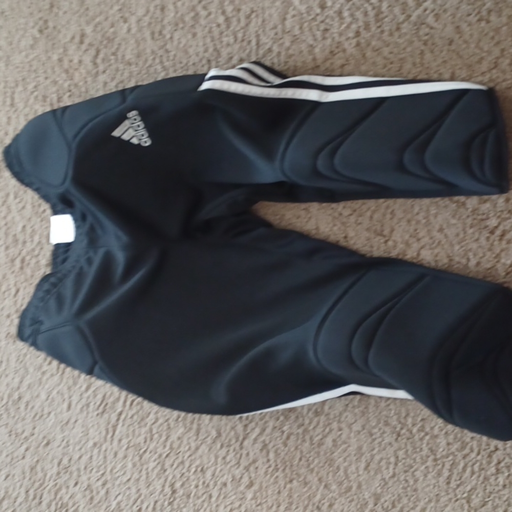 ADIDAS CLIMALITE Size S GOALIE SOCCER PADDED PANTS Black GoalKeeper Football